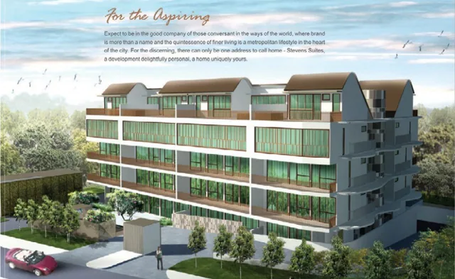 Exterior image of Stevens Suites