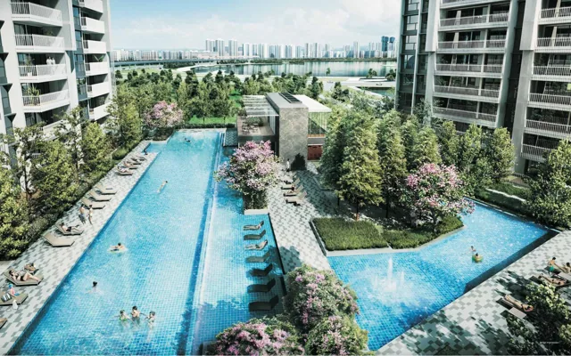 Exterior image of The Lakefront Residences